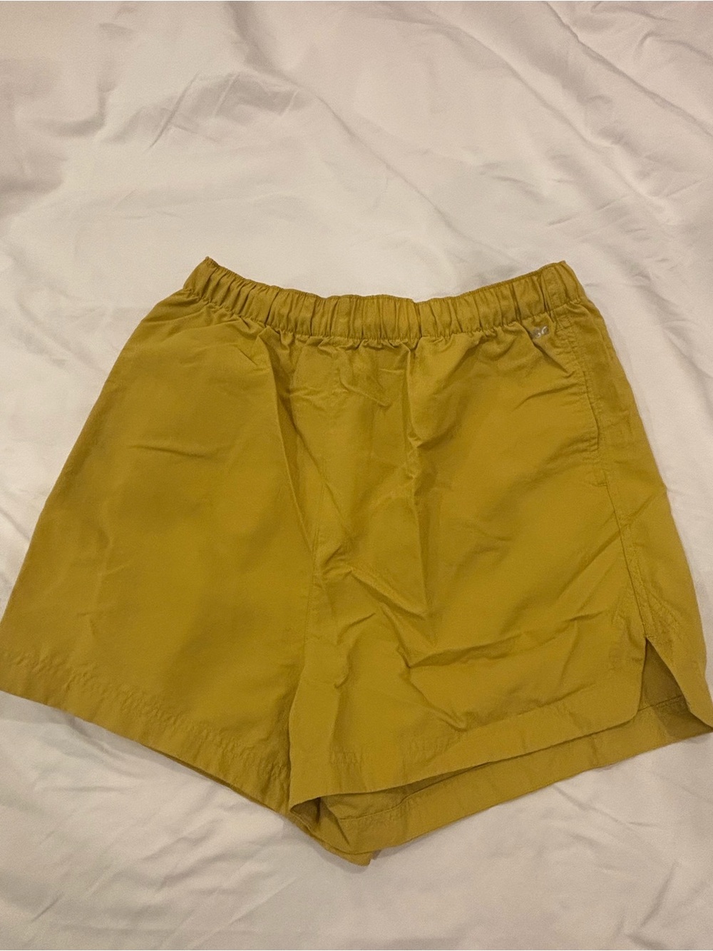 DSG Women's Athletic Shorts in Mustard Yellow